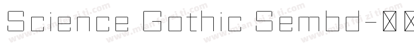 Science Gothic Sembd字体转换